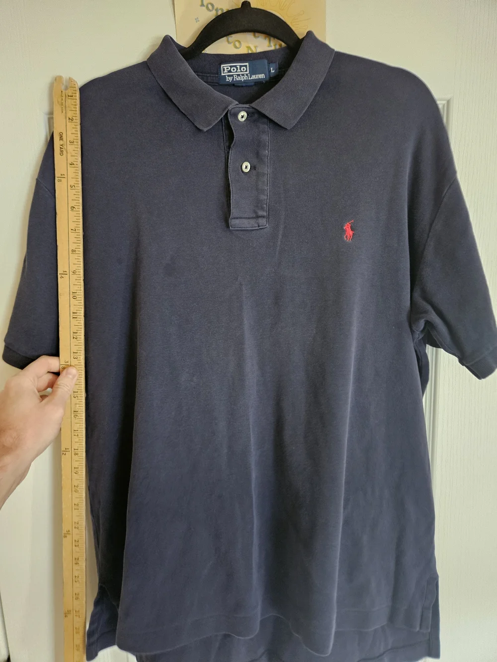 Polo by Ralph Lauren Classic Navy Short-Sleeve Polo with Red Logo